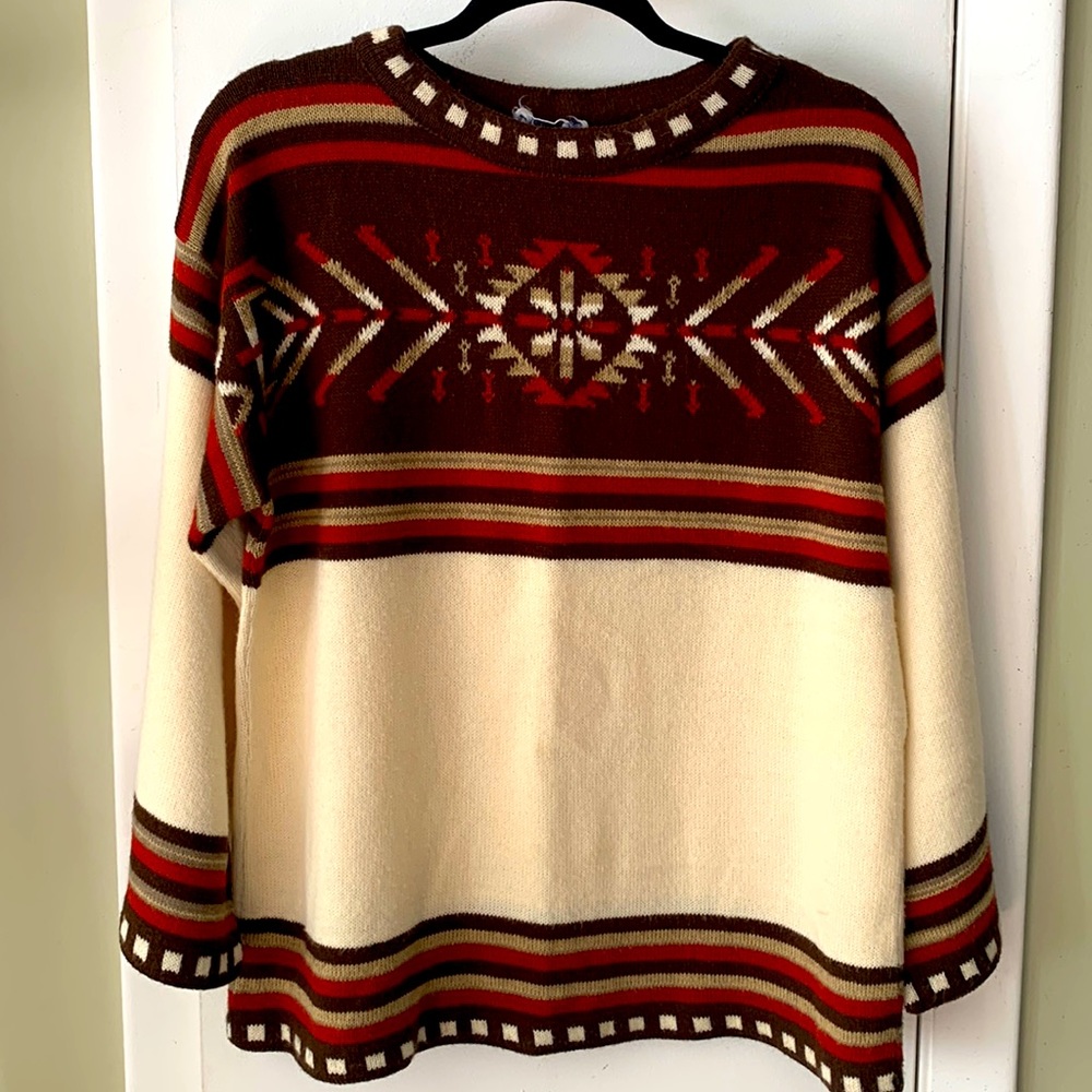 Vintage Boho wide sleeve sweater 🍂